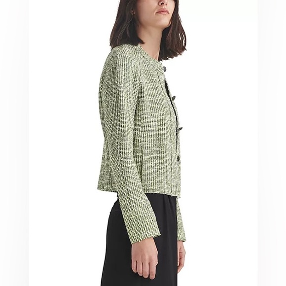 Rag & bone Marisa tweed jacket women’s 6 $525 cream / green textured blazer - Picture 2 of 10